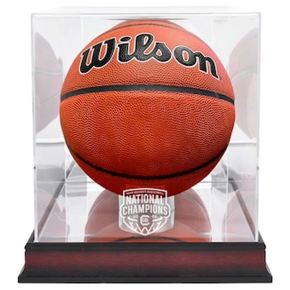 South Carolina Gamecocks 2024 NCAA Women's Basketball National Champions Mahogany Basketball Display Case