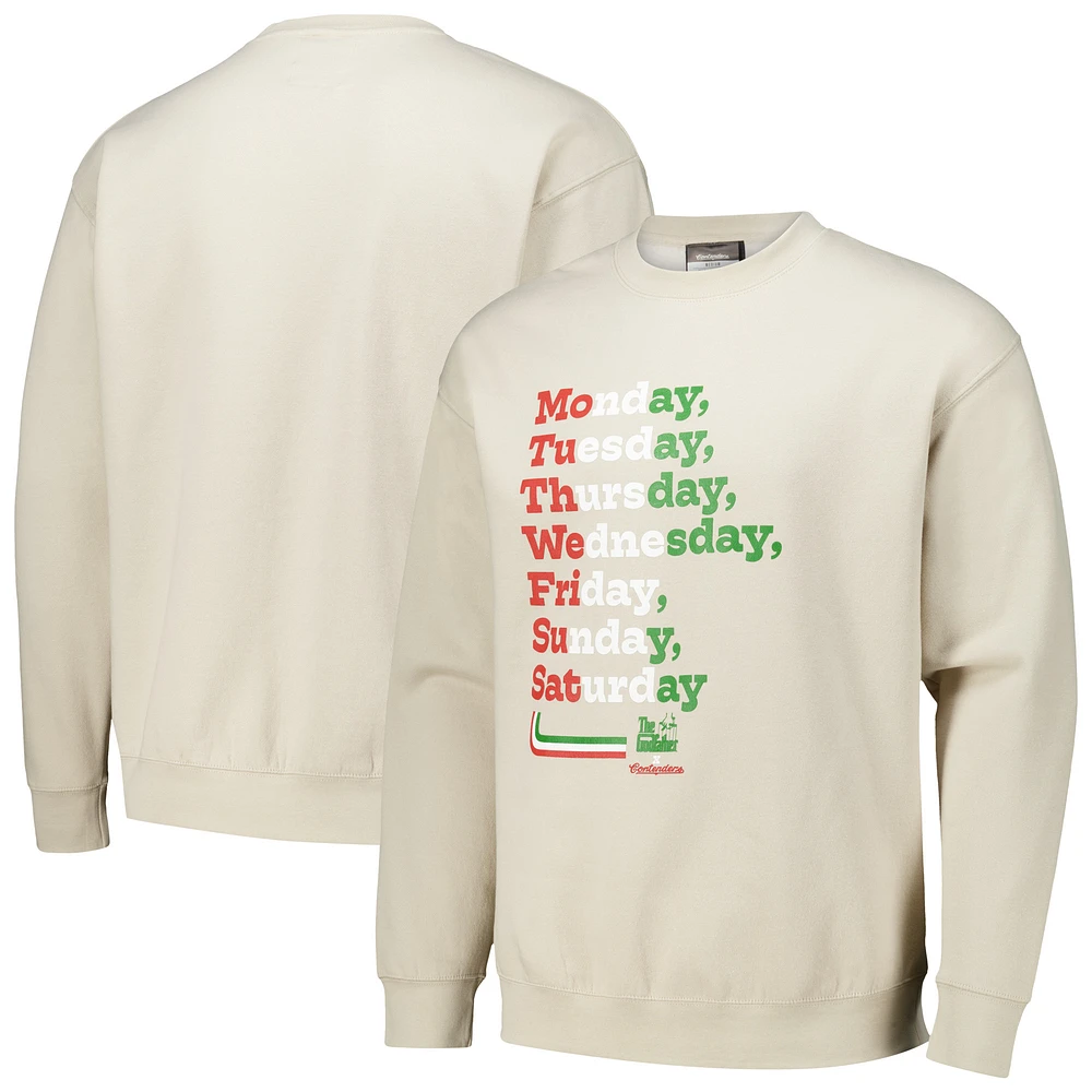 Men's Contenders Clothing Cream The Godfather Ingeles Pullover Sweatshirt