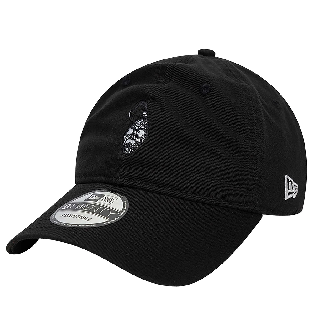 Men's New Era Black Beetlejuice Shrunken Head 9TWENTY Adjustable Hat