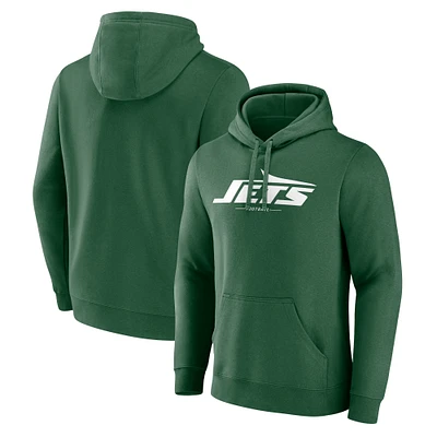 Men's Fanatics Green New York Jets Team Lockup Pullover Hoodie