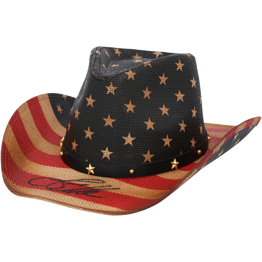 Jason Aldean Autographed American Flag Cowboy Hat - Beckett Authentic