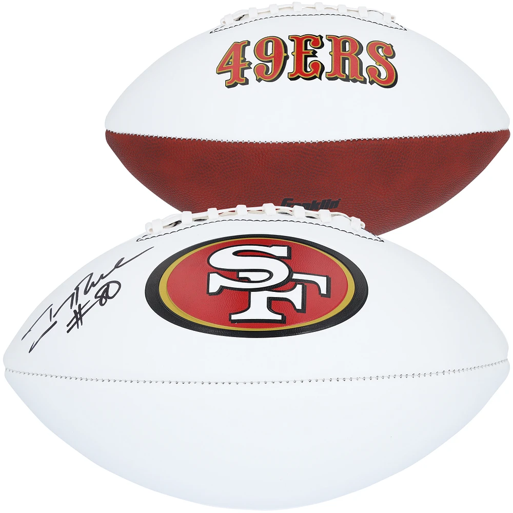 Jerry Rice San Francisco 49ers Autographed Franklin White Panel Football