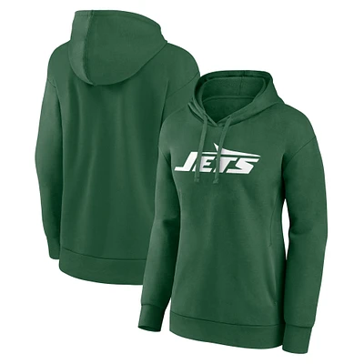 Women's Fanatics Green New York Jets Primary Logo Pullover Hoodie
