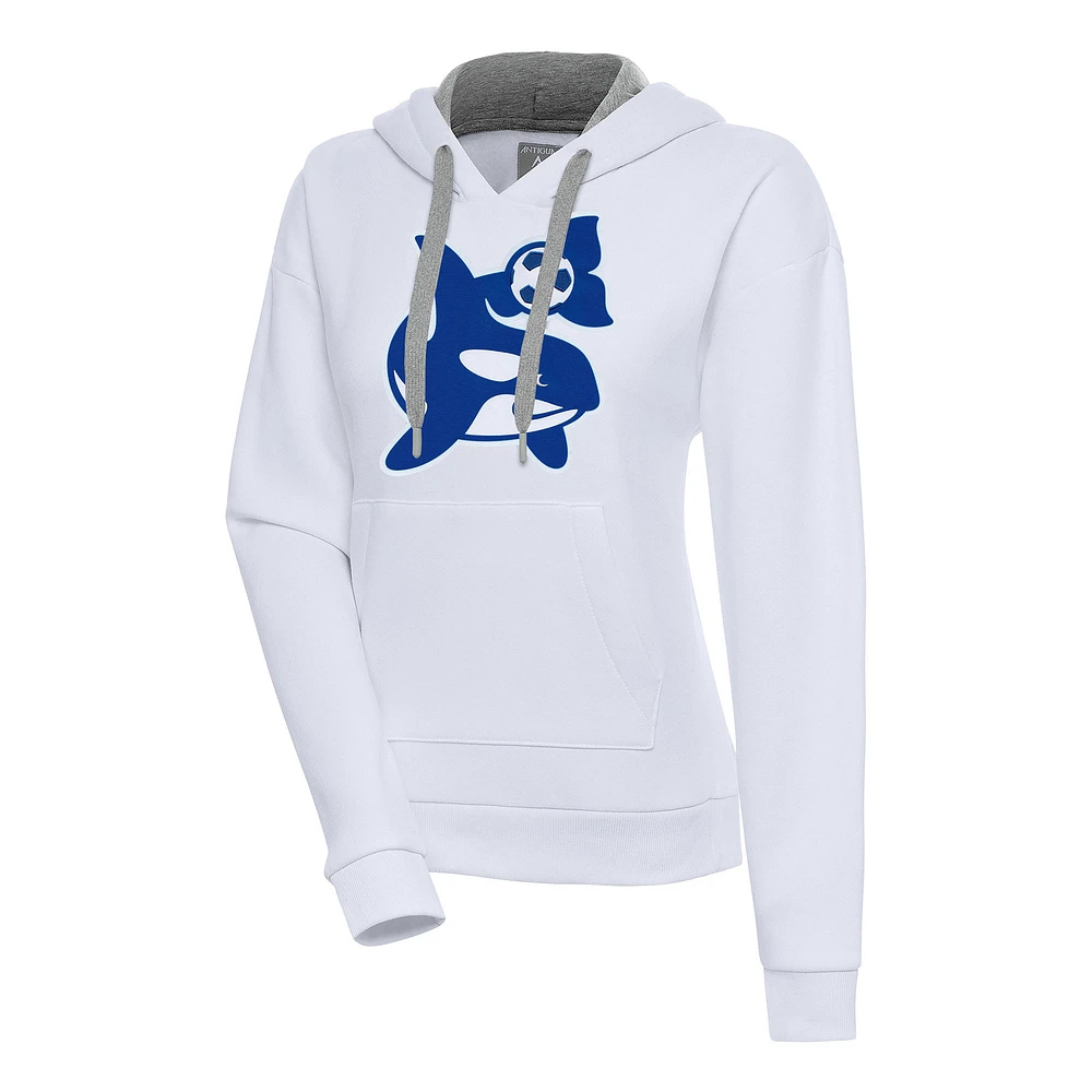 Women's Antigua Seattle Sounders FC Orca Logo Pullover Hoodie