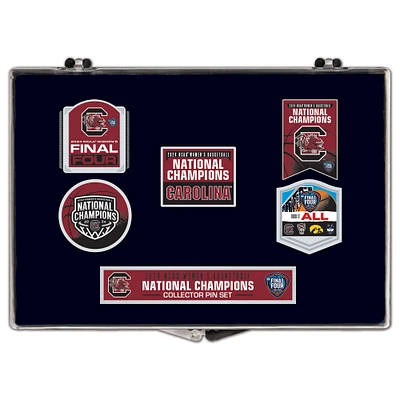 WinCraft South Carolina Gamecocks 2024 NCAA Women's Basketball National Champions Five-Piece Collector Pin Set