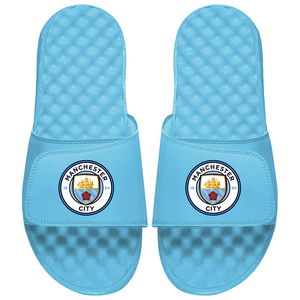 Unisex ISlide Sky Blue Manchester City Primary Logo Slide Sandals