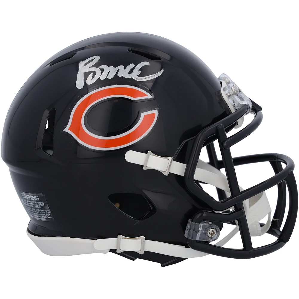 Rome Odunze Chicago Bears Autographed Riddell Speed Mini Helmet