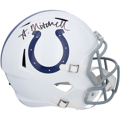 Adonai Mitchell Indianapolis Colts Autographed Riddell Speed Replica Helmet