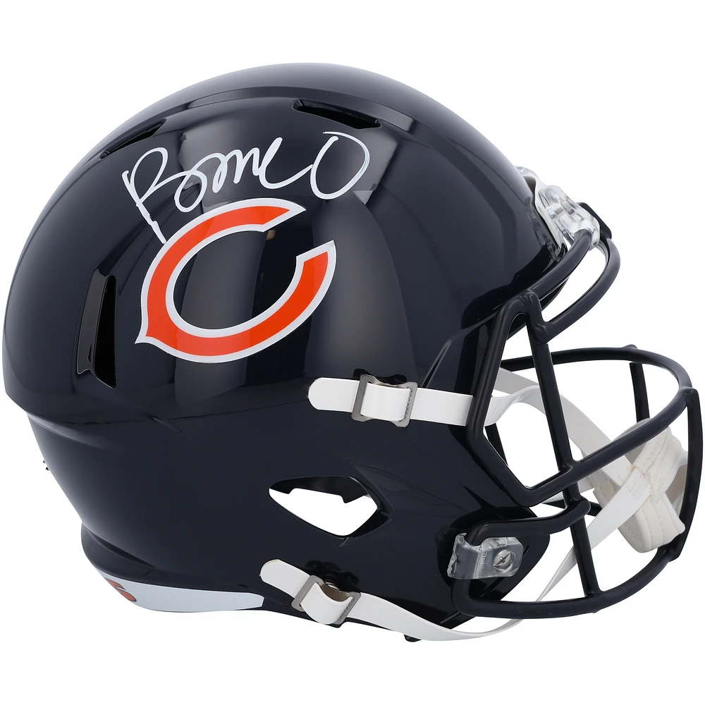 Rome Odunze Chicago Bears Autographed Riddell Speed Replica Helmet