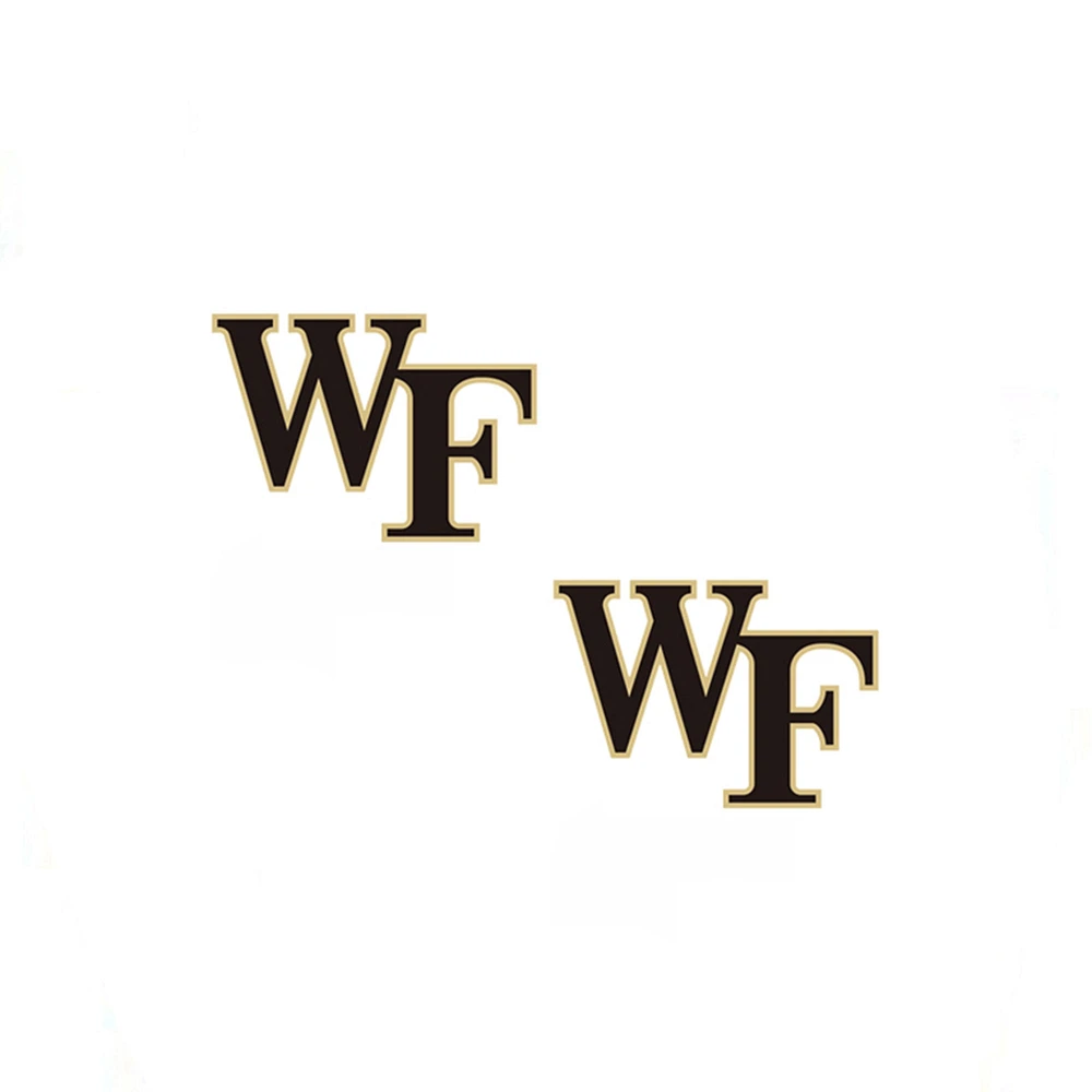 Women' CANVAS Style Wake Forest Demon Deacons Enamel Stud Earrings
