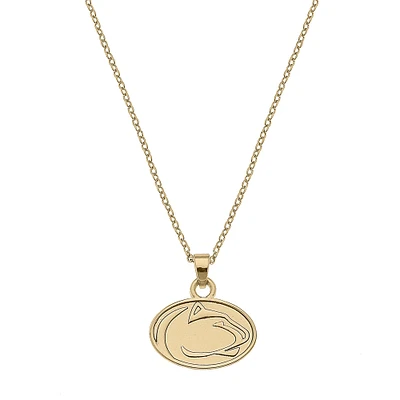 Women's CANVAS Style Penn State Nittany Lions Gold Plated Pendant Necklace