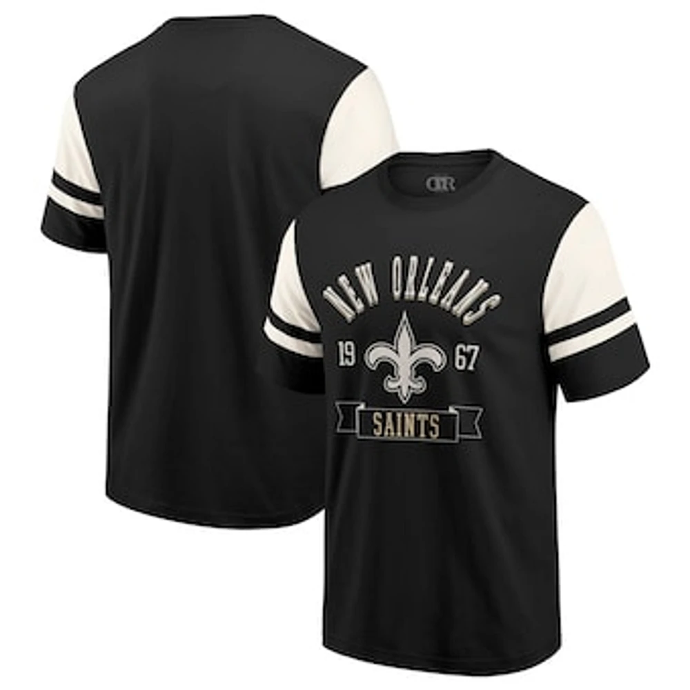 Men's Darius Rucker Collection by Fanatics Black New Orleans Saints Football T-Shirt