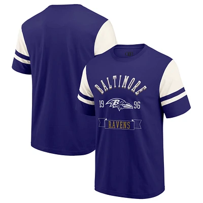 Men's Darius Rucker Collection by Fanatics Purple Baltimore Ravens Football T-Shirt