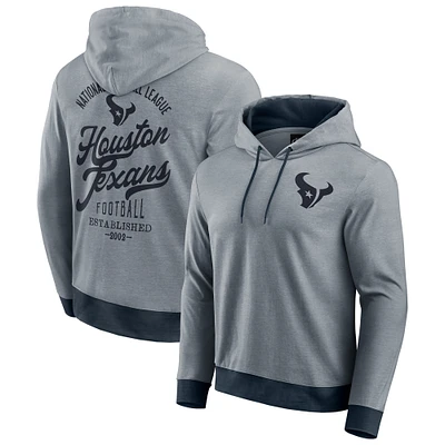 Men's Darius Rucker Collection by Fanatics Navy Houston Texans Tonal Knit Pullover Hoodie