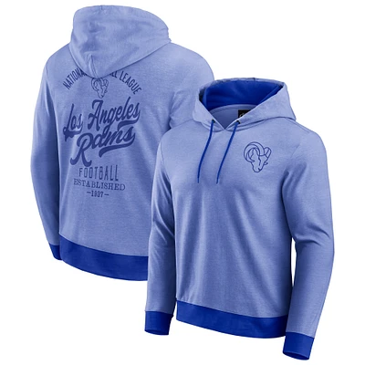 Men's Darius Rucker Collection by Fanatics Royal Los Angeles Rams Tonal Knit Pullover Hoodie