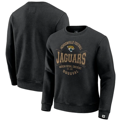 Men's Darius Rucker Collection by Fanatics Black Jacksonville Jaguars Vintage Pullover Sweatshirt