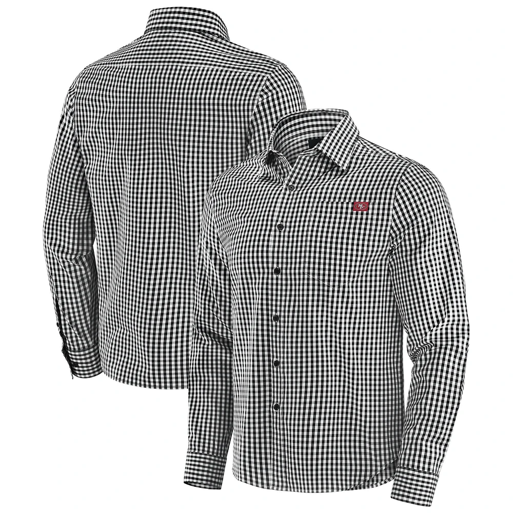 Men's J. Palmer Black San Francisco 49ers Dual Threat Long Sleeve Button-Up Shirt