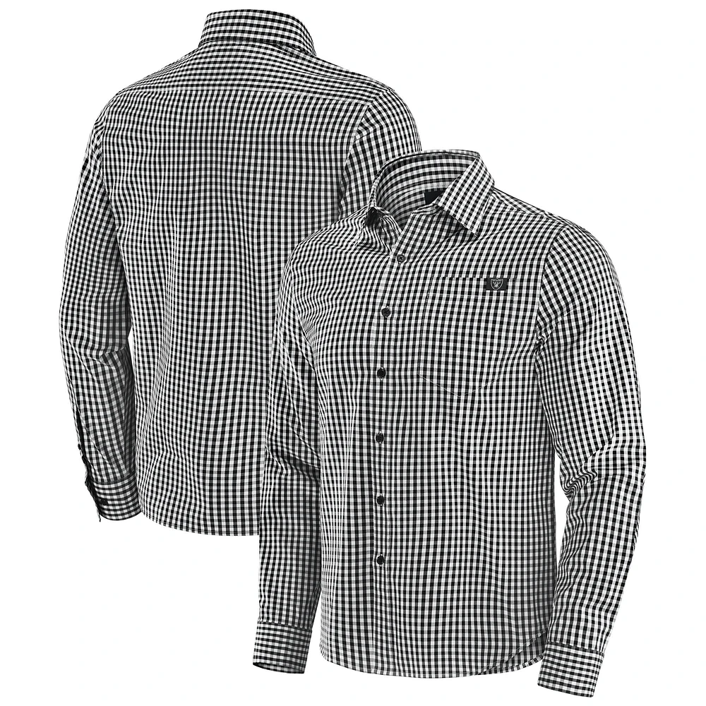 Men's J. Palmer Black Las Vegas Raiders Dual Threat Long Sleeve Button-Up Shirt