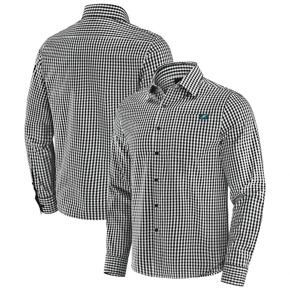 Men's J. Palmer Black Philadelphia Eagles Dual Threat Long Sleeve Button-Up Shirt
