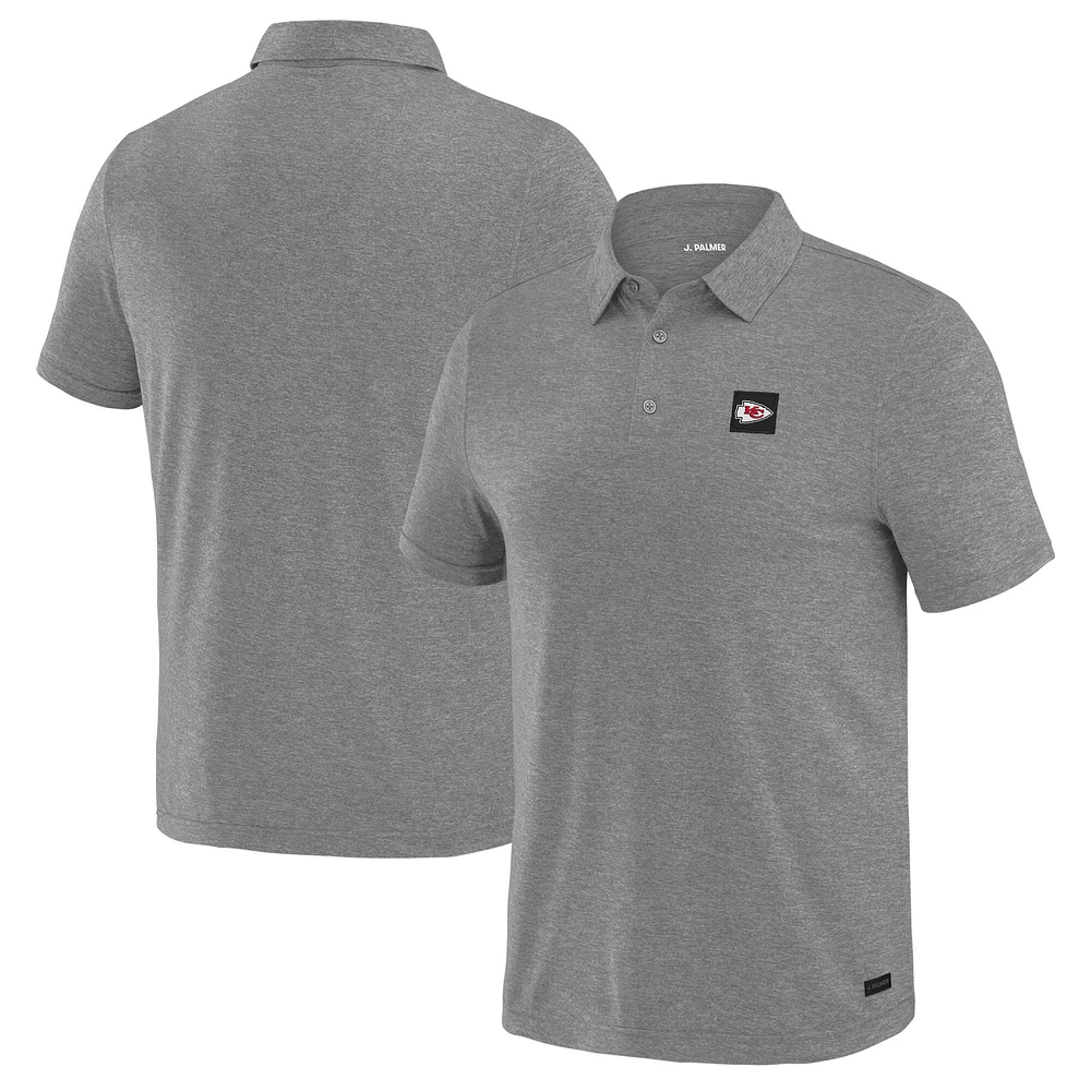 Men's J. Palmer Gray Kansas City Chiefs Four Down Polo