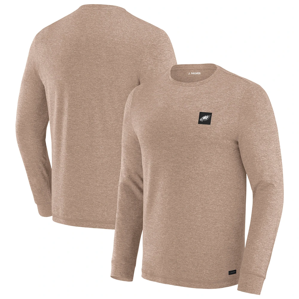 Men's J. Palmer Tan Philadelphia Eagles Four Down Long Sleeve T-Shirt
