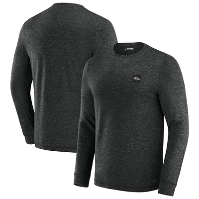 Men's J. Palmer Black Baltimore Ravens Four Down Long Sleeve T-Shirt