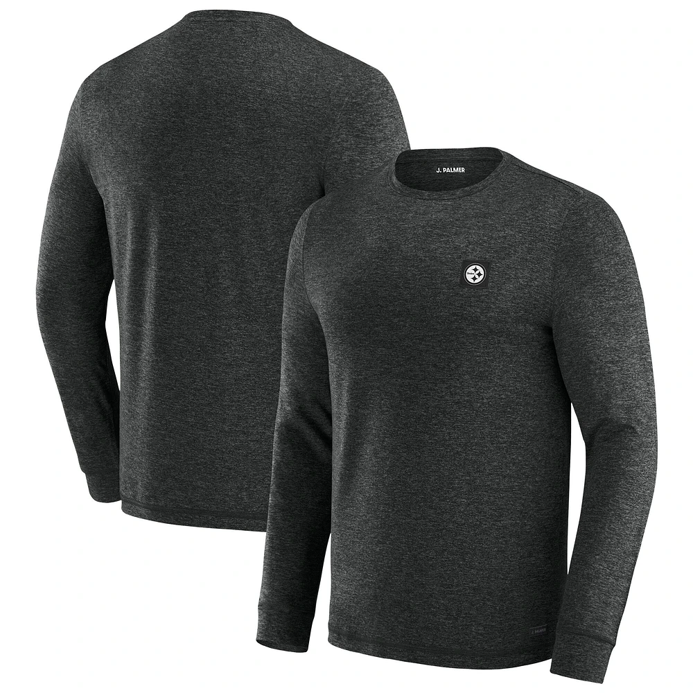 Men's J. Palmer Black Pittsburgh Steelers Four Down Long Sleeve T-Shirt