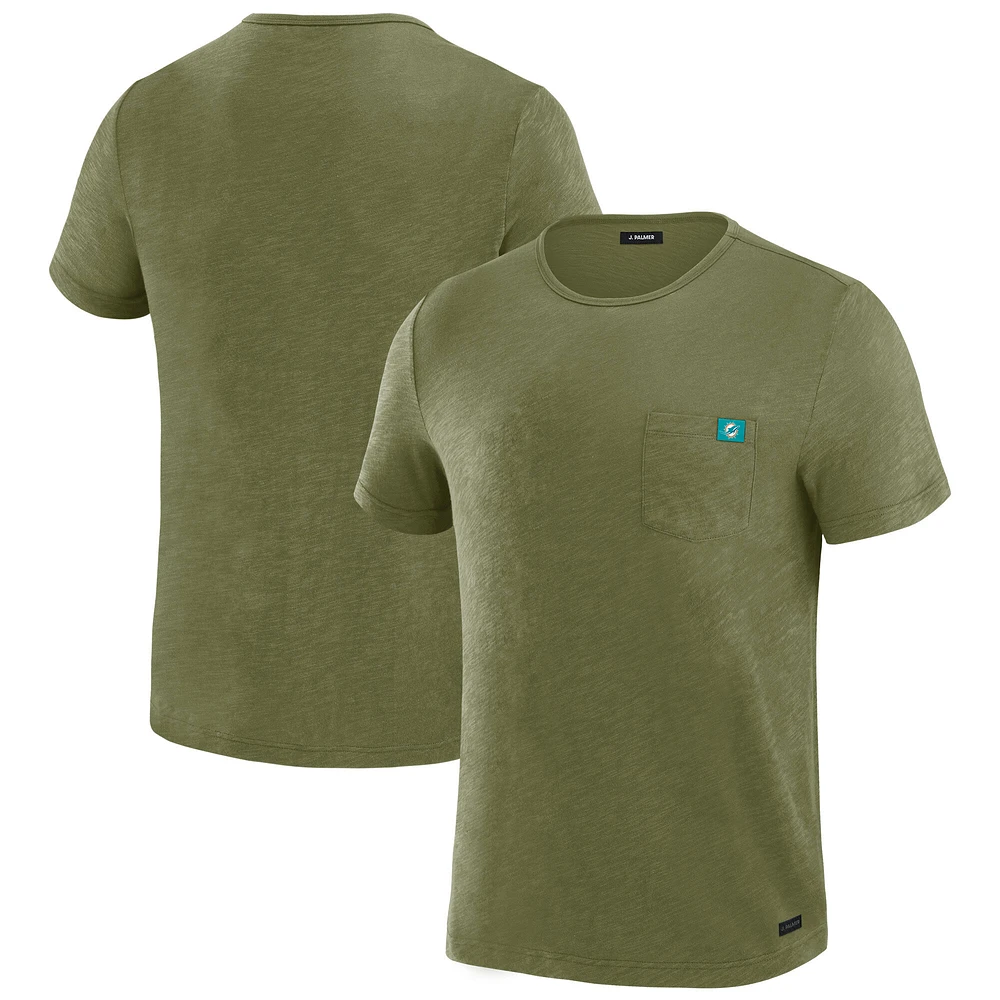 Men's J. Palmer Green Miami Dolphins In-The-Pocket T-Shirt