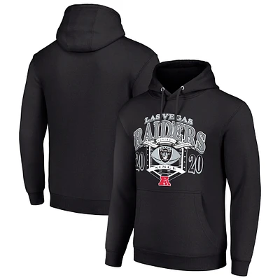 Men's Starter Black Las Vegas Raiders 80s Retro Pullover Hoodie
