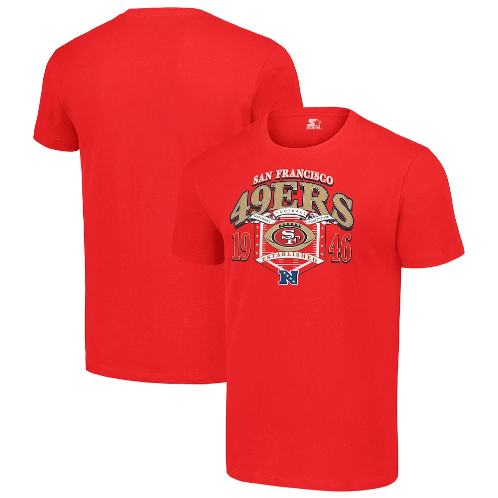 Men's Starter Scarlet San Francisco 49ers ‘80s Inspired T-Shirt