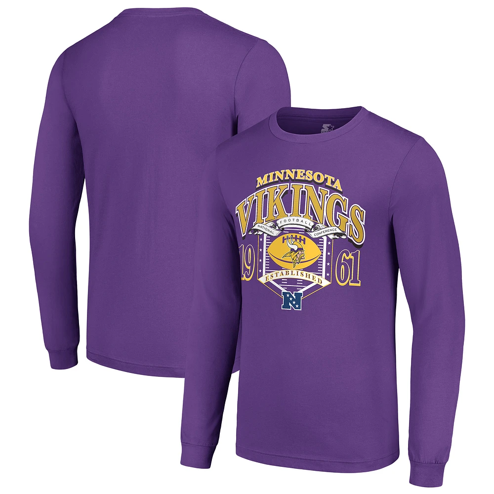 Men's Starter Minnesota Vikings Retro Long Sleeve Graphic T-Shirt