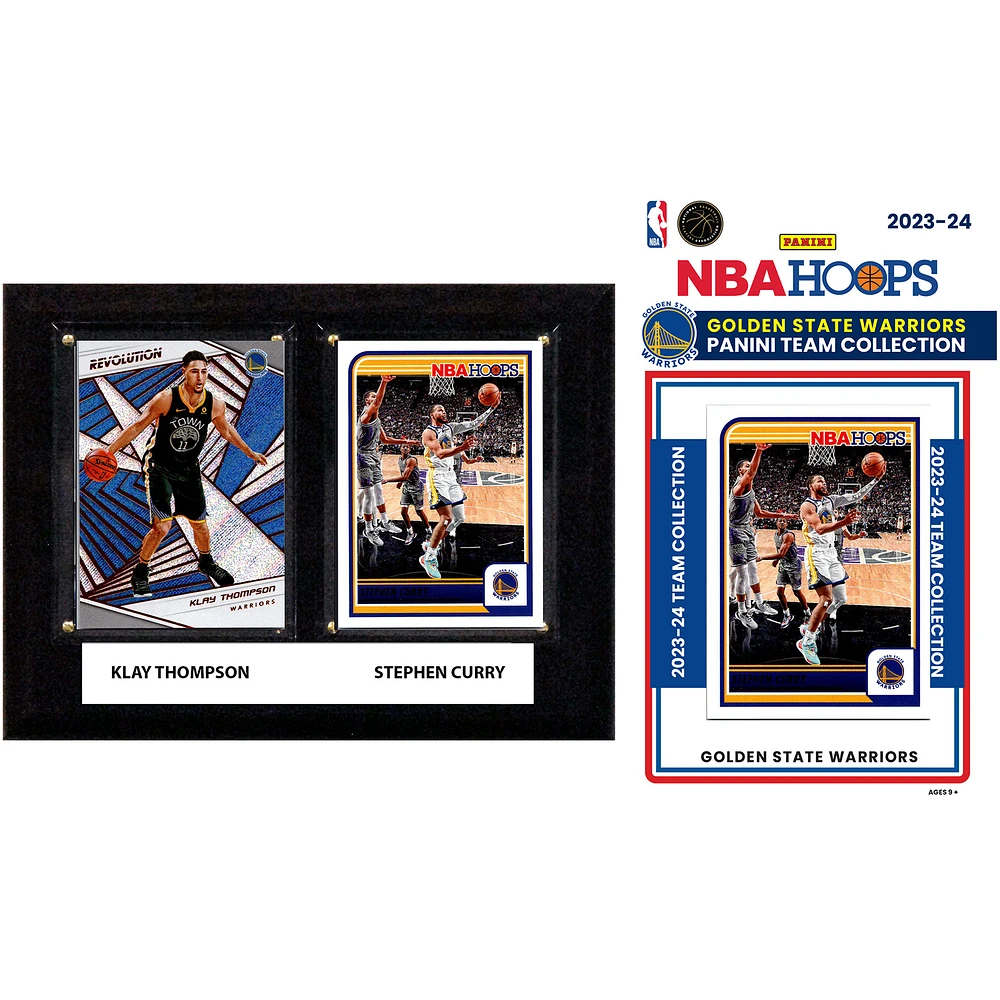 Golden State Warriors 6" x 8" Player Plaque & 2023-24 Team Trading Card Set