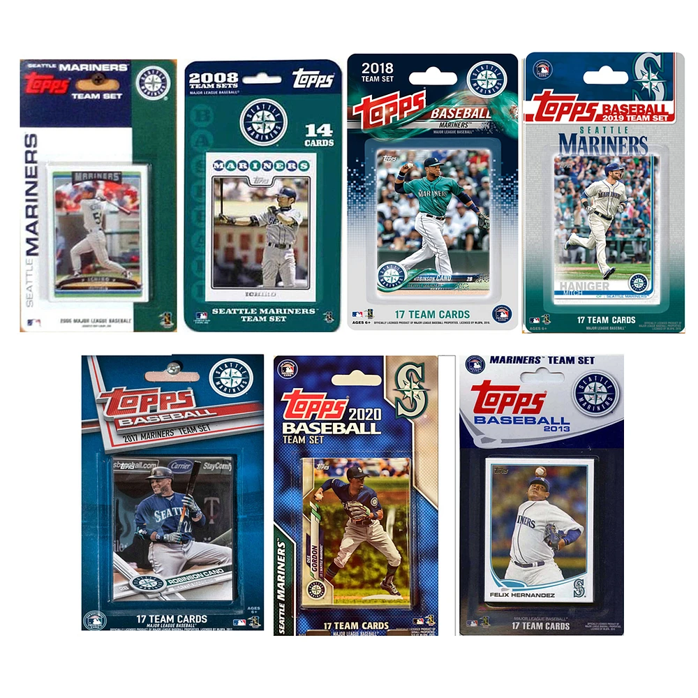 Seattle Mariners Team Multi-Season Trading Card Set