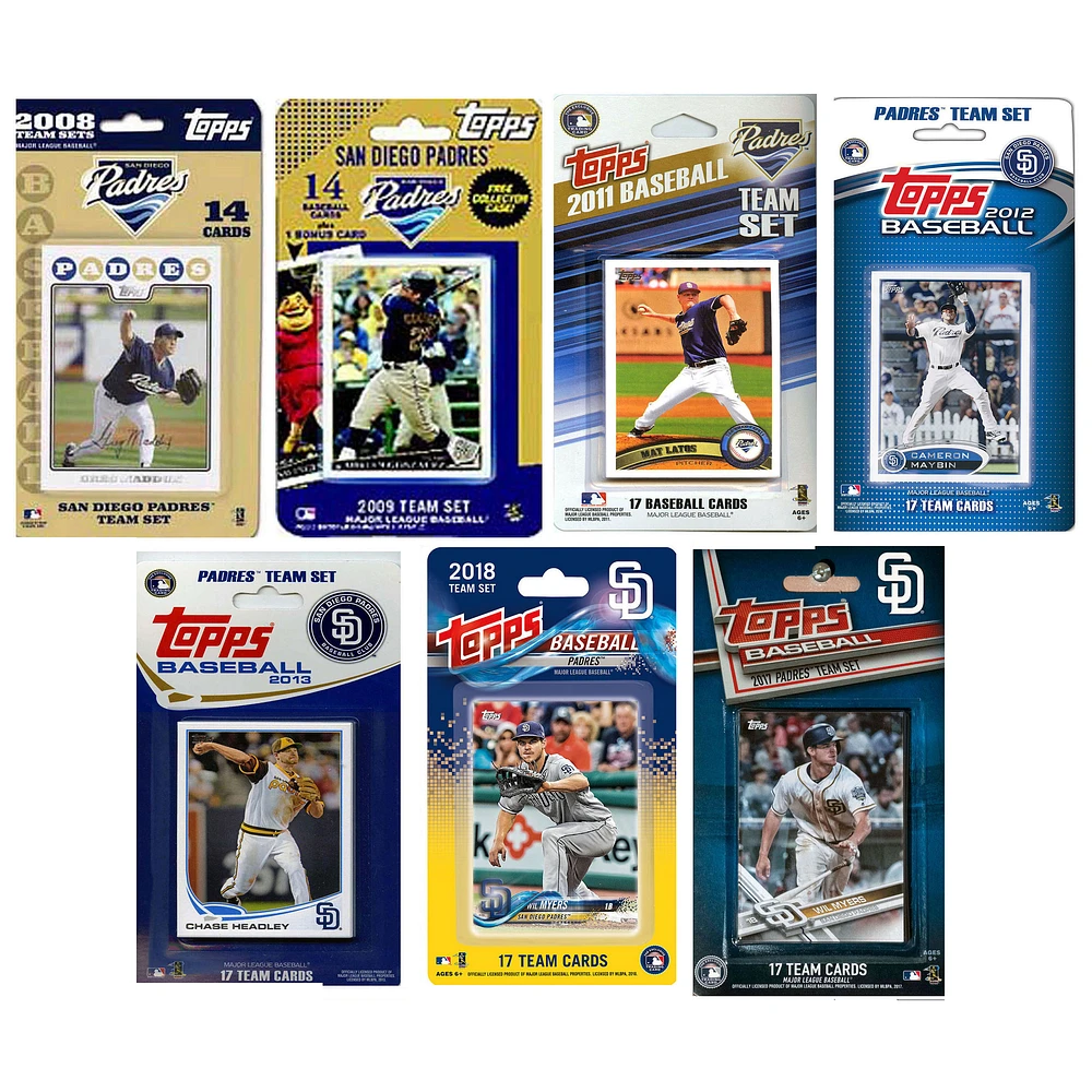 San Diego Padres Team Multi-Season Trading Card Set