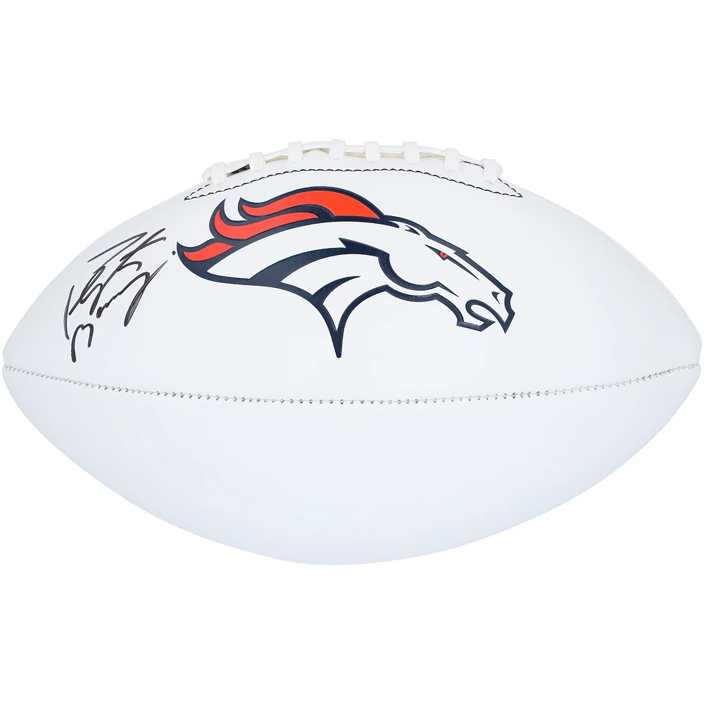 Peyton Manning Denver Broncos Autographed Franklin White Panel Football