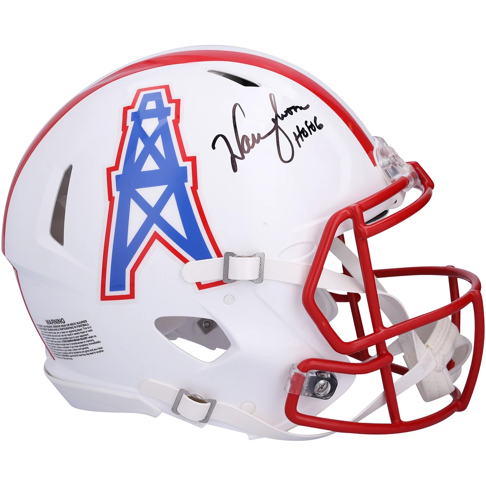 Warren Moon Houston Oilers Autographed 1981-1998 Speed Authentic Helmet with "HOF 06" Inscription