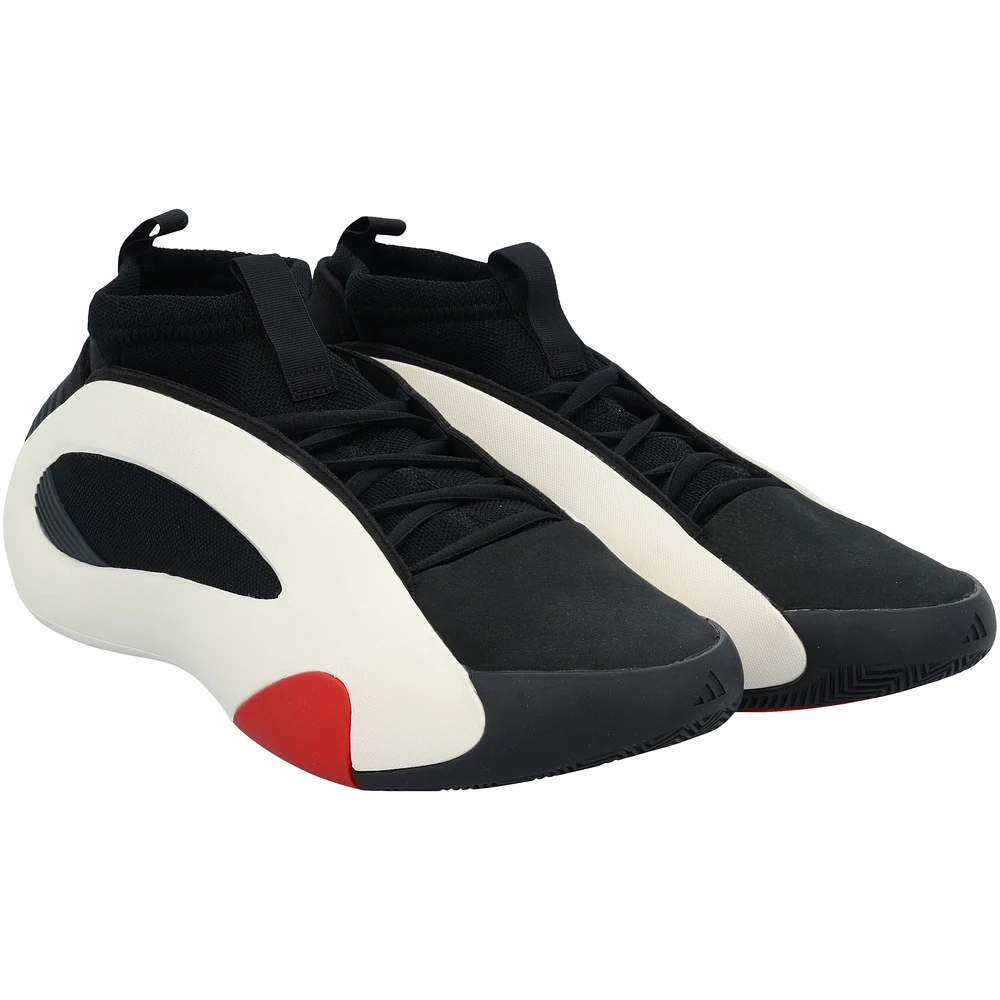 Gradey Dick Toronto Raptors Player-Worn Black/White adidas Harden Vol. 8 Shoes from the 2023-24 NBA Season