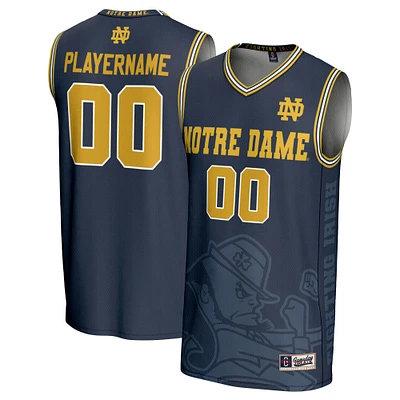 Youth GameDay Greats Navy Notre Dame Fighting Irish NIL Pick-A-Player Women's Basketball Lightweight Icon Print Jersey