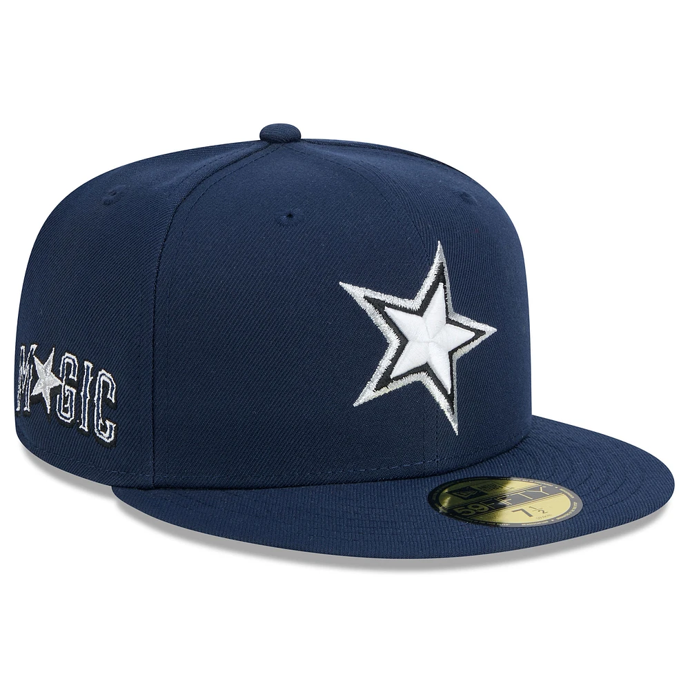 Men's New Era Navy Orlando Magic 2024/25 City Edition Alternate 59FIFTY Fitted Hat