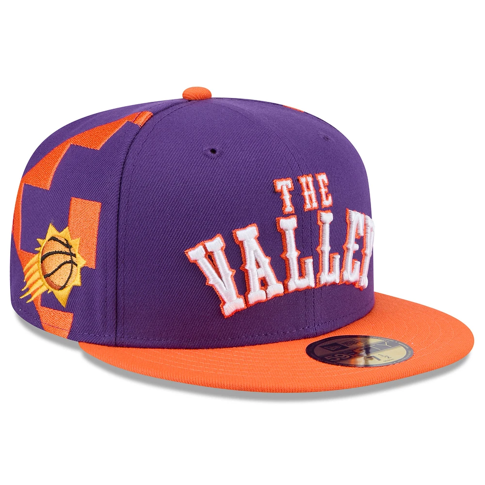 Men's New Era Purple Phoenix Suns 2024/25 City Edition 59FIFTY Fitted Hat