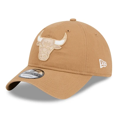 Men's New Era Tan Chicago Bulls 2024/25 City Edition 9TWENTY Adjustable Hat