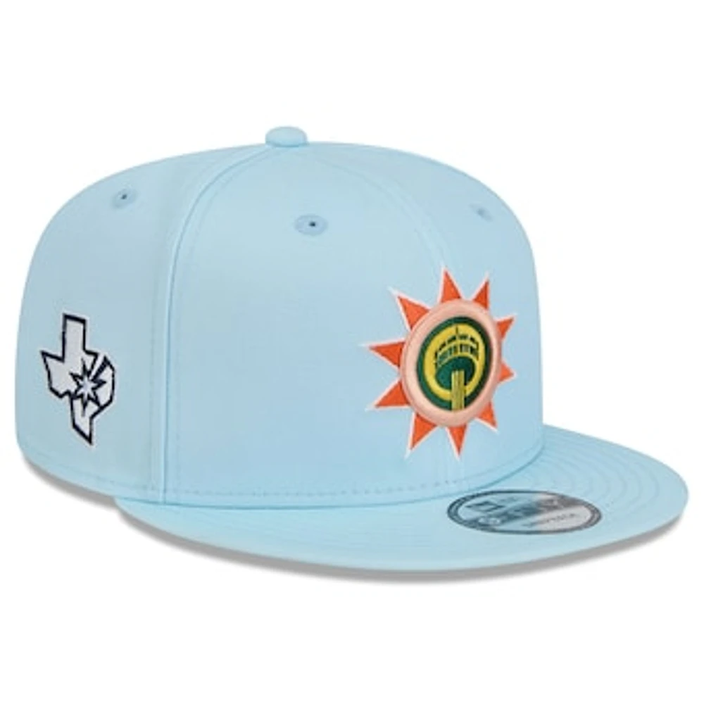 Men's New Era Light Blue San Antonio Spurs 2024/25 City Edition Alternate 9FIFTY Snapback Hat