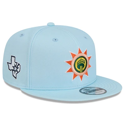 Men's New Era Light Blue San Antonio Spurs 2024/25 City Edition Alternate 9FIFTY Snapback Hat