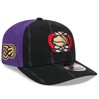 Men's New Era Black Toronto Raptors 2024/25 City Edition 9SEVENTY Stretch-Snap Hat