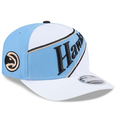 Men's New Era White Atlanta Hawks 2024/25 City Edition 9SEVENTY Stretch-Snap Hat