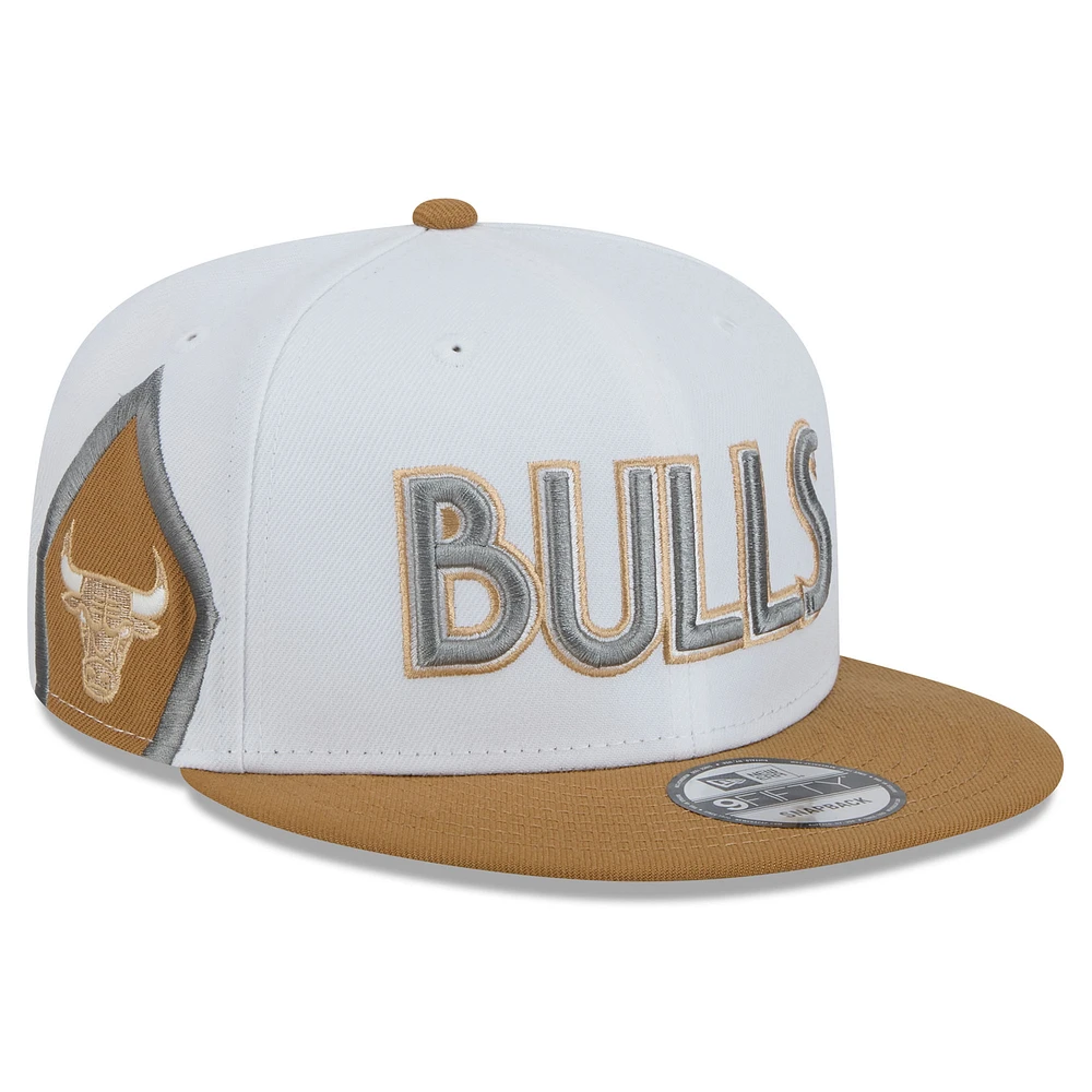 Youth New Era White Chicago Bulls 2024/25 City Edition 9FIFTY Snapback Hat