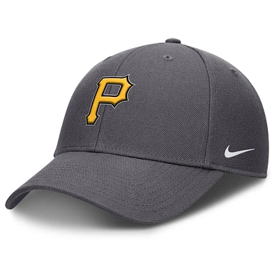 Men's Nike Gray Pittsburgh Pirates Club Performance Adjustable Hat