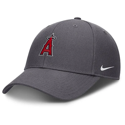 Men's Nike Gray Los Angeles Angels Club Performance Adjustable Hat