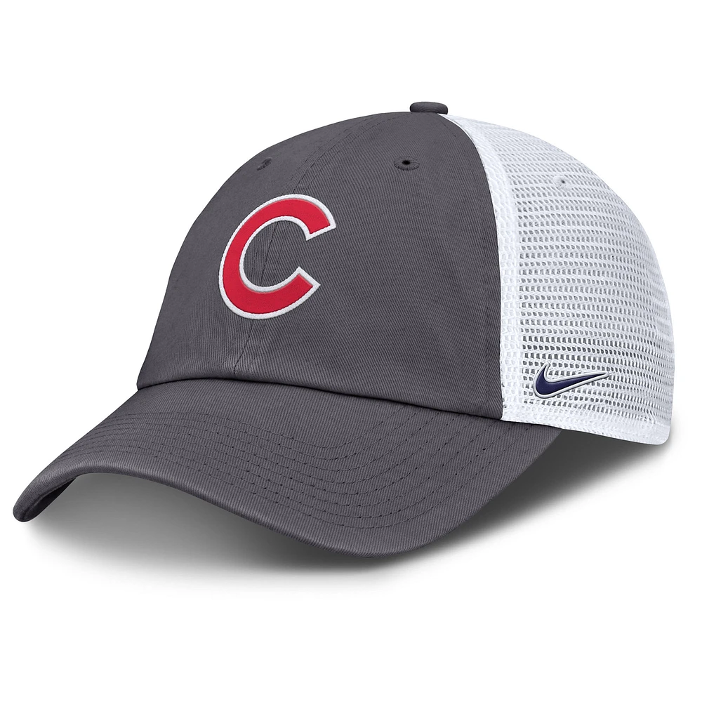 Men's Nike Gray Chicago Cubs Adjustable Trucker Hat