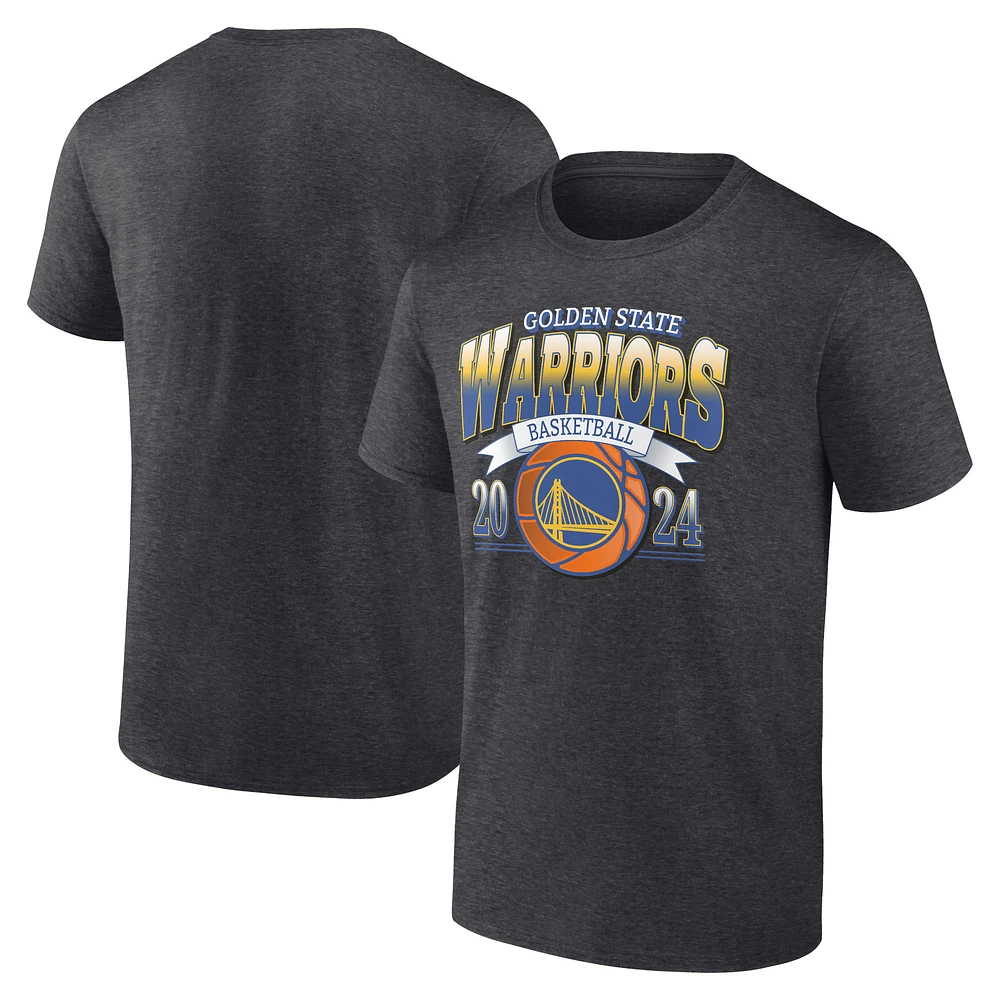 Men's Charcoal Golden State Warriors Fast Break Finisher T-Shirt
